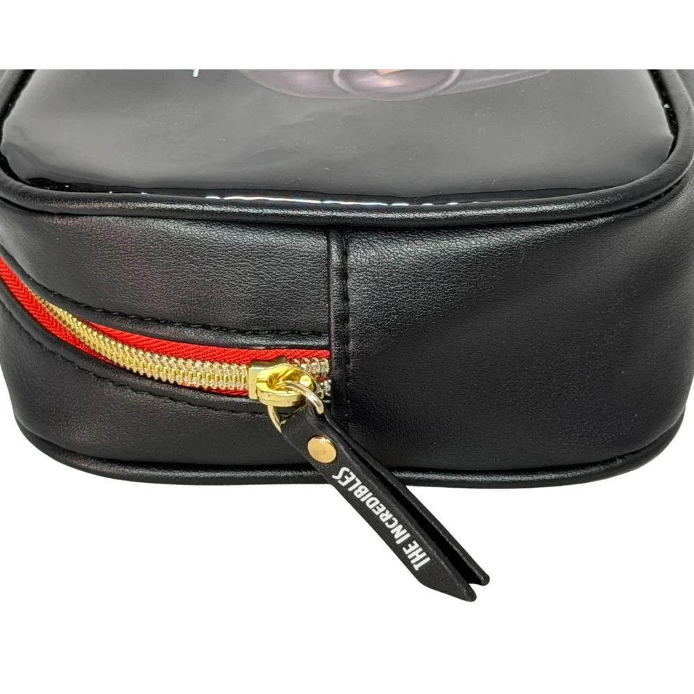 Disney Pixar Incredibles Edna I Never Look Back Darling Vinyl Cosmetic Bag Black